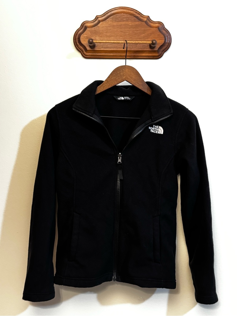 The North Face Black Full-Zip Kids Fleece Jacket
